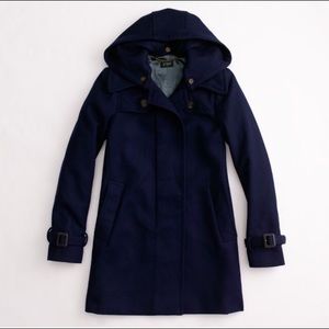 J Crew factory duffle wool coat size 0